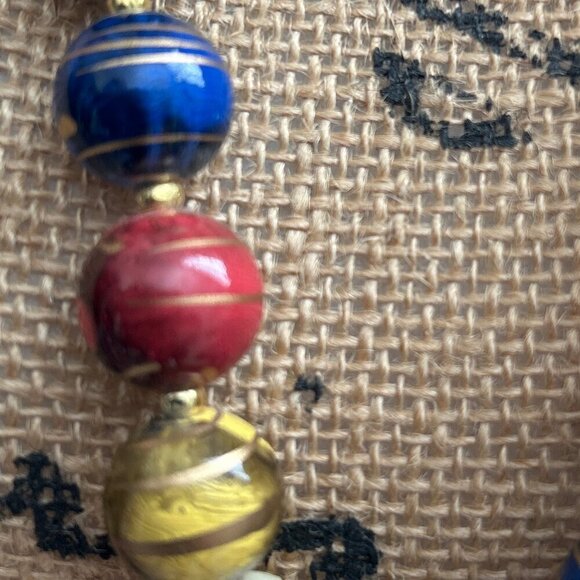 Glass Jasper Boho Womens Multicolor Round Beads Necklace - Picture 7 of 7